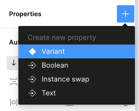 Adding a new variant in Figma